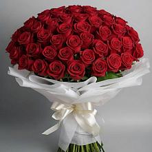 Букет 101 Красная роза Блэк Мэджик в Мингрельской