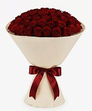 Букет 101 Бордовая роза Блэк Бакарра в Мингрельской