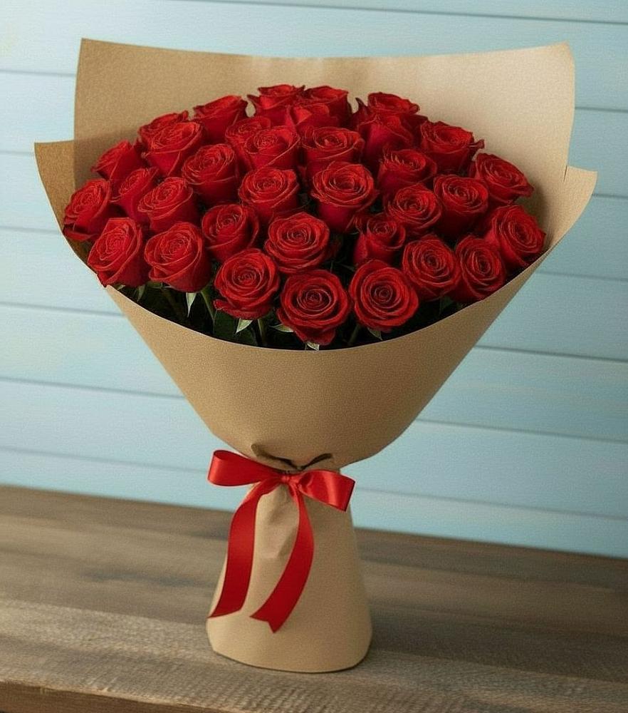Букет Красные розы Милано в Мингрельской