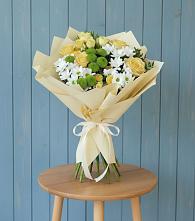 Букет цветов из:  Хризантемы и Розы #REPLACE_PRED# Мингрельской