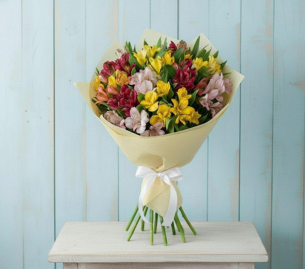 Букет цветов из: Альстромерии в Мингрельской