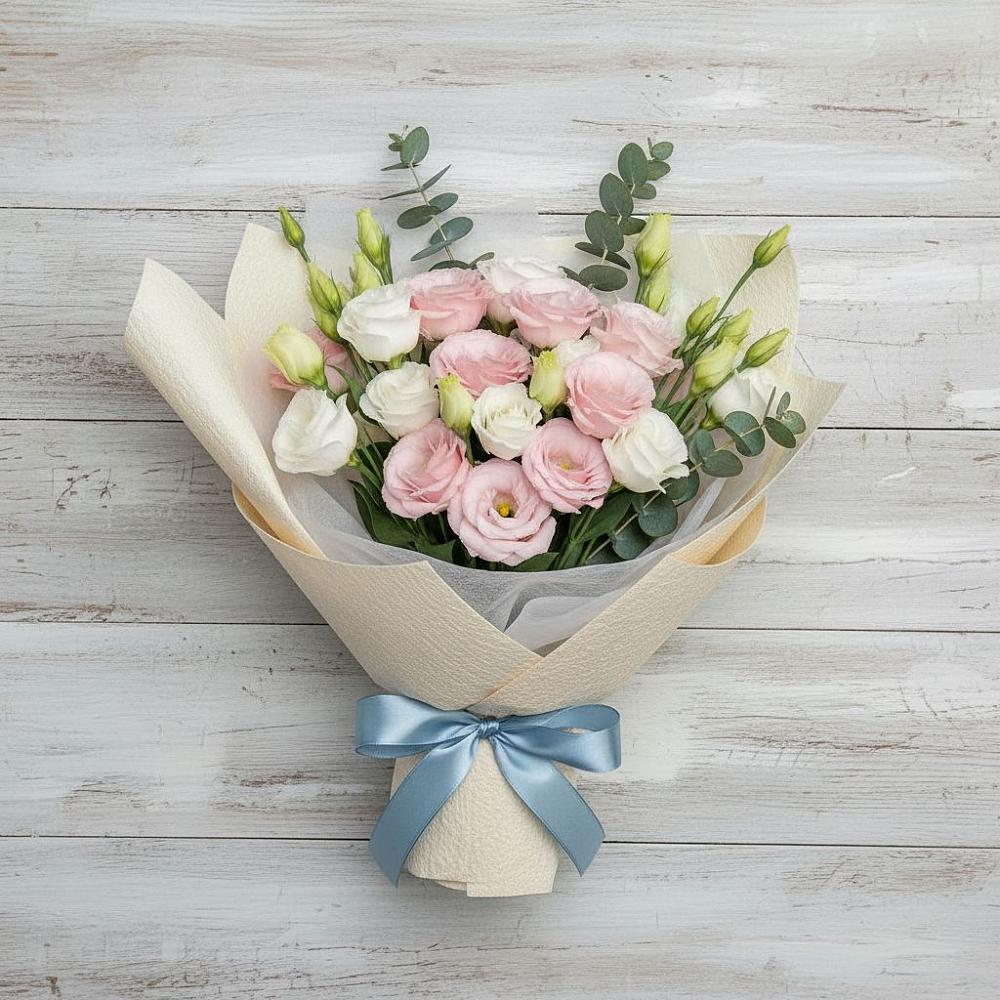 Букет цветов из: Лизиантусы в Мингрельской